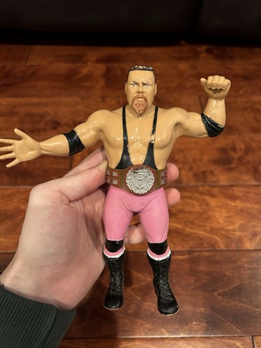 WWF Wrestling LJN Series 4 Jim Neidhart w/ Belt PI...