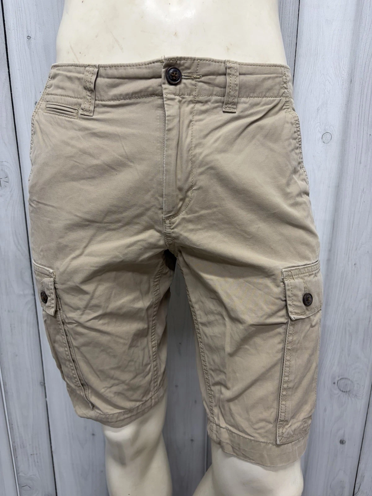 Tommy Hilfiger Beige Cargo Shorts Mens Casual Chino Cotton Size 44