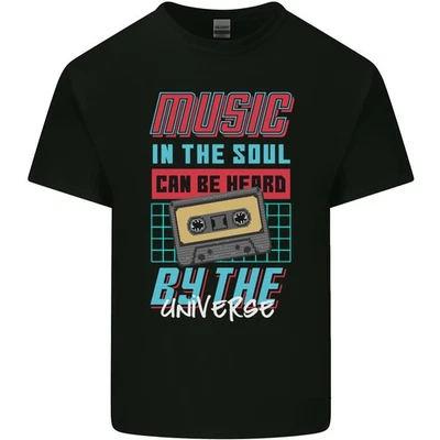 Musique Dans L'Âme Entendue Par L'Univers T-Shirt En Coton Léger Pour Hommes - Photo 1/4