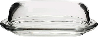 Pasabahce Butterdose aus Hartglas - transparent Ø 13cm x 19,8cm x 8cm