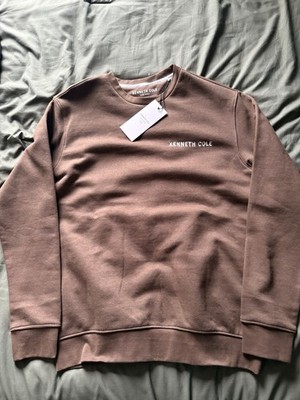 NWT $79 Kenneth Cole City Dweller Sweatshirt Men's Brown Brunette  Size Small