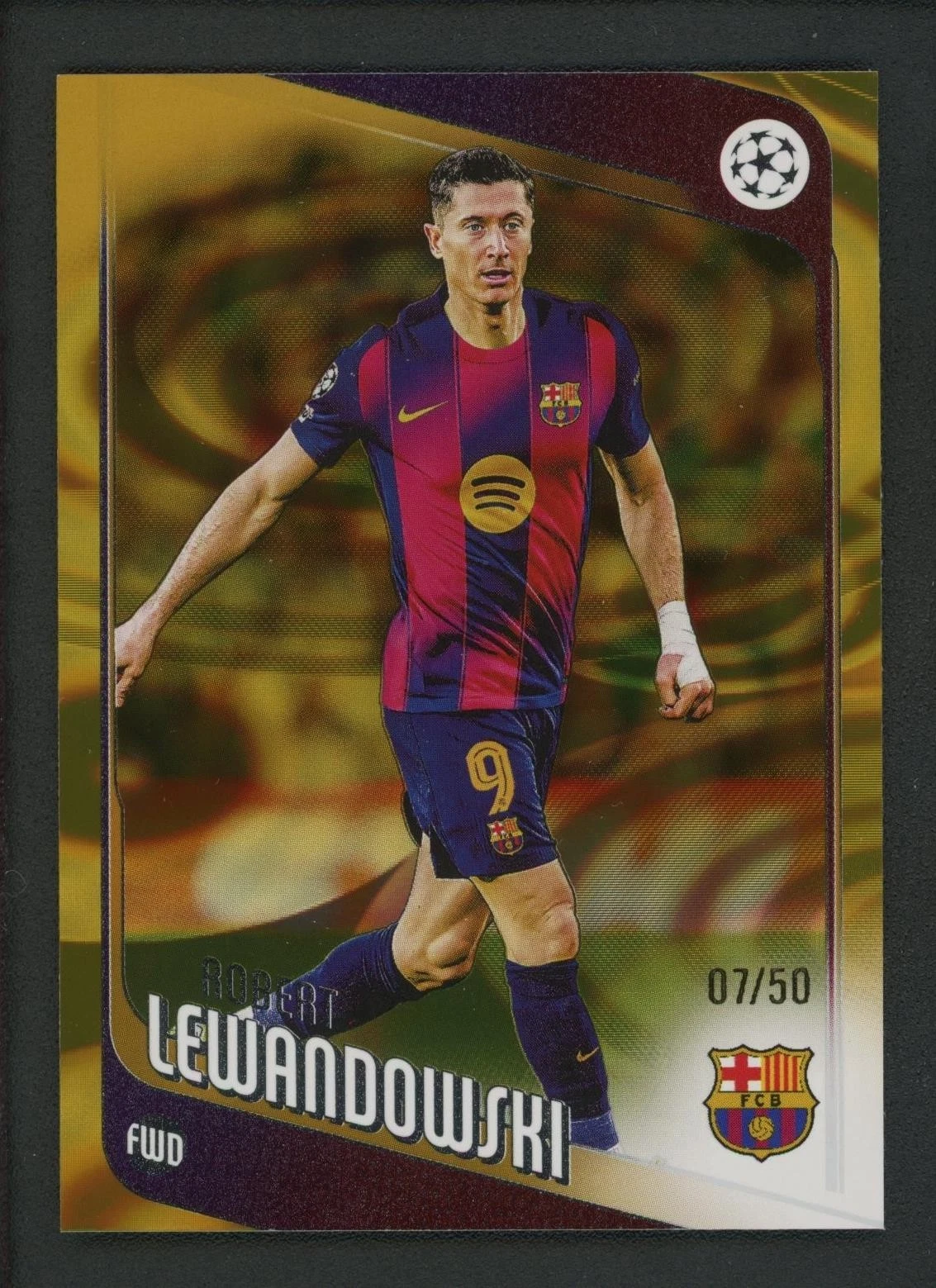 2026 UEFA Champions League Raindrops Robert Lewandowski #07 Raindrop /50