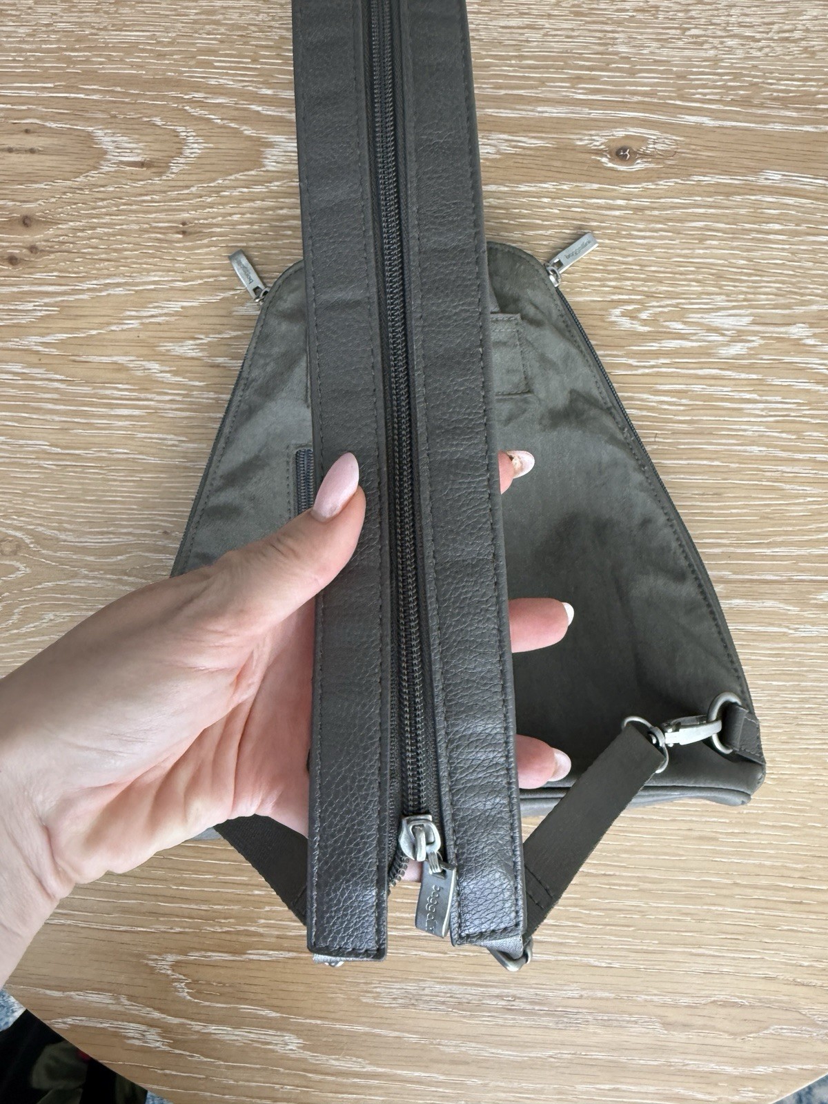 baggallini Gray Triangle Backpack Shoulder Strap … - image 5