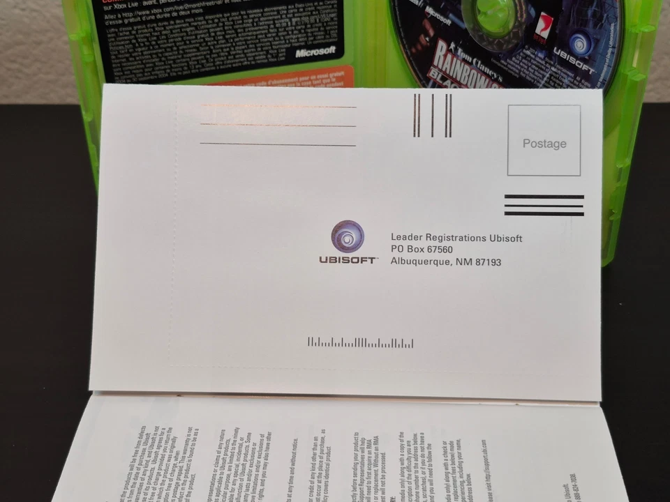 Microsoft Xbox Rainbow Six 3 Black Arrow Game CIB Complete Reg Card NM Disc - Image 3 of 4