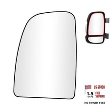 Driver Side Non-Heated Mirror Glass Driver Upper Side Left -No heating