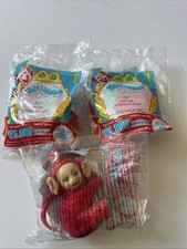 2000 McDonald's 1 Teletubbies Po Clip On Plush 3" Figure Lot Of 3 
