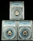 1965 66 & 67 SMS Roosevelt Dimes Set of 3 Coins PCGS SP67 7496