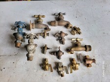 Vtg brass metal faucet spigot steampunk lot ~ Parts Only ~ AS-IS!
