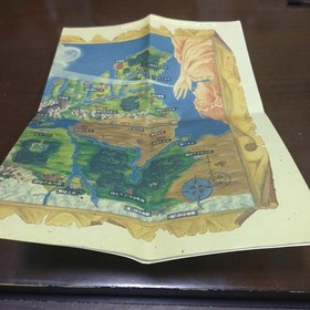 Map With Postcard Sticker Madara/Mouryou Senki Famicom Japan Japan