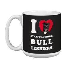 Tree-Free Greetings XM29126 Tree Free Greetings Heart Staffordshire Bull