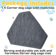 42.5 X 23.8" Dog Kennel Pad Furniture Crate Corner Washable Bed Large Dogs Plush