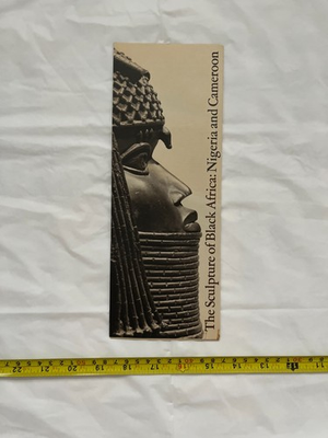 #ad Exhibition Catalog The Sculpture of Black Africa: Nigeria and Cameroon NYC $15.99