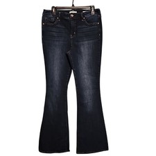 Jessica Simpson Dark Wash High-rise Flare Blue Jeans Size 30