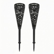 2 Pieces Grave Vase with Stake Decorative Cemetery Vase with Stake Hollow