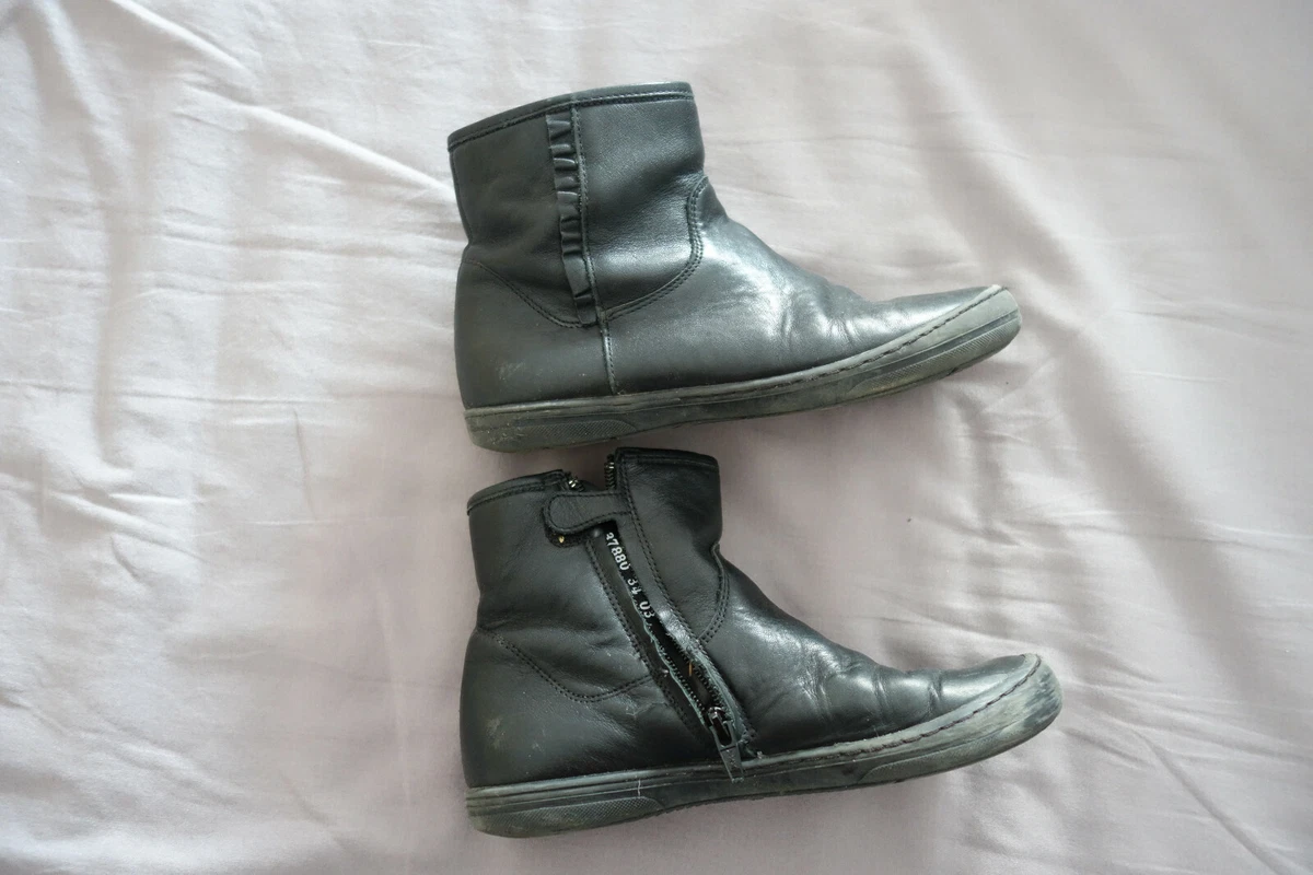 bottines fille noires taille 34 ext rieur cuir eBay