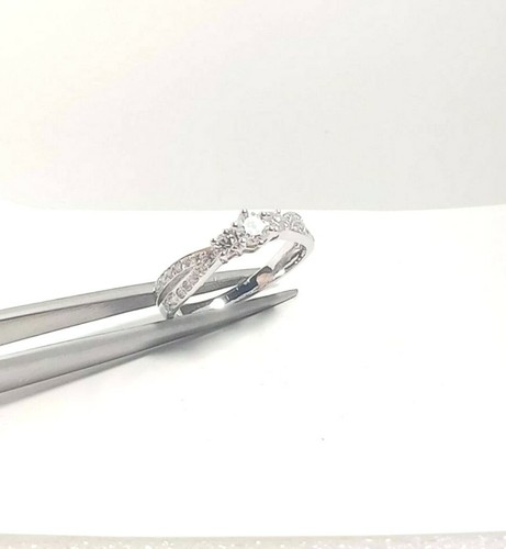 Round Natural Diamond Ring 0.56ct 18K Fine Jewelry Anniversary Bridal Engagement - 第 12/12 張圖片