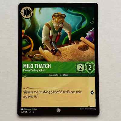 MILO THATCH 79/204 Disney Lorcana Into The Inklands Regular Uncommon Card