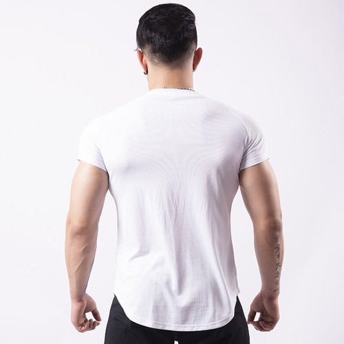 Schnelltrocknendes Netz Garn Oberteil Herren Bequem Sport T-Shirt Fitness Oberteil - Bild 5 von 13