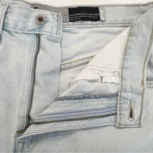 Pantalones cortos de mezclilla de tiro alto LEVI'S para mujer talla 30 Home Sweet Home SilverTab - Imagen 11 de 13