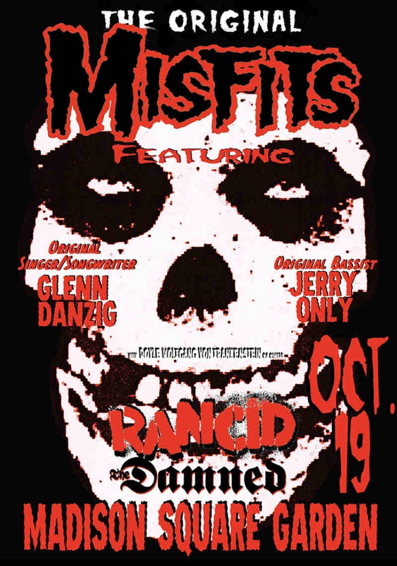 GWAR MISFITS コンサートポスター The Misfits & GWAR Concert Poster by Marco Almera | Poster