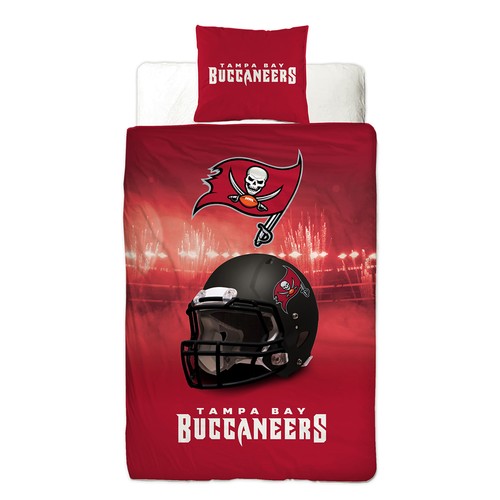NFL American Football Bettwäsche Tampa Bay Buccaneers Linon 135x200 cm 80x80 cm - Bild 5 von 9