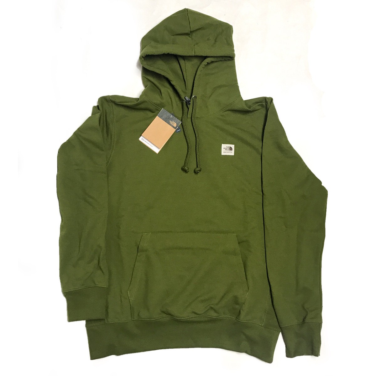 The North Face Mens Heritage Patch Pullover Hoodie - Forest Olive