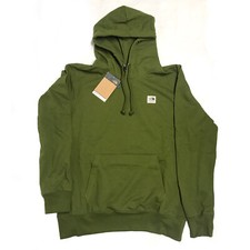 The North Face Mens Heritage Patch Pullover Hoodie - Forest Olive/Heritage Patch