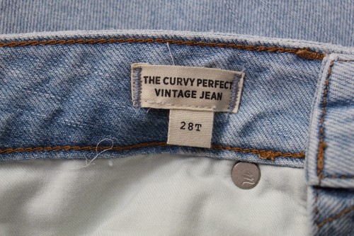 Madewell Curvy Perfect Vintage Jean Jeans 28T Tall Light Fitzgerald Wash - Picture 8 of 11