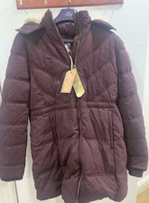 Fatface Winter Coat Burgundy