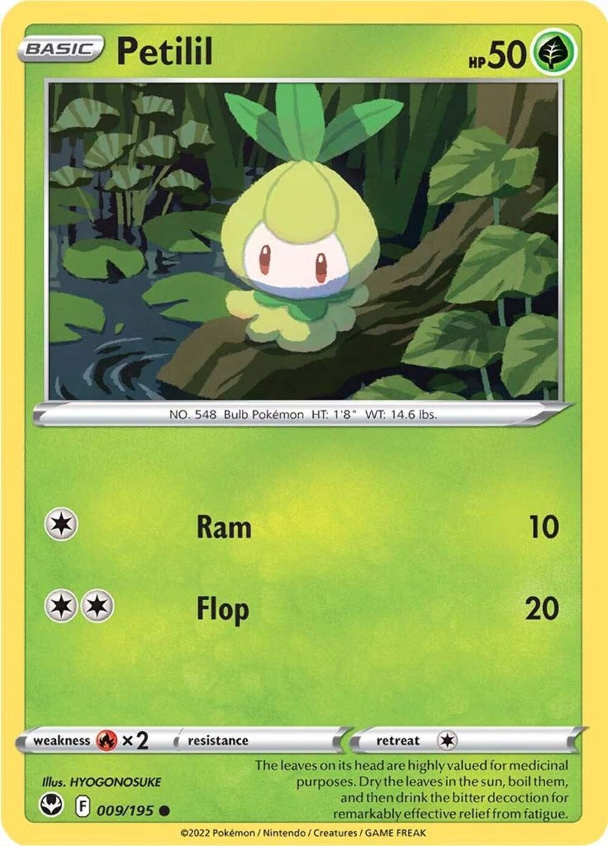 Pokemon Petilil (009/195) [Sword & Shield: Silver Tempest] | eBay