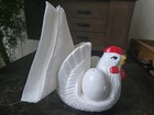 Vintage Ceramic Hen With Salt & Pepper/Napkin Holder — photo 9