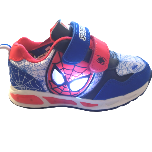 Scarpe da ginnastica bambino con luci Spiderman sneakers bimbo a strappo |  eBay