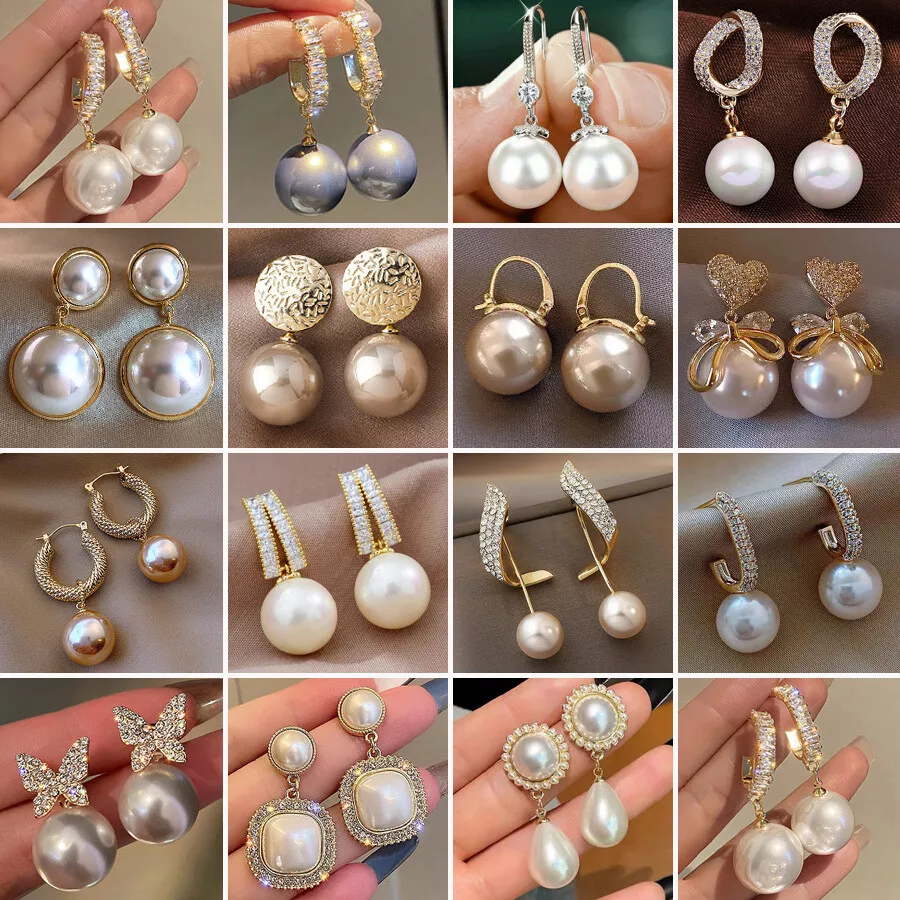 Types of hotsell pearl earrings