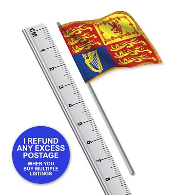 British Royal Standard Flagge ''Goldrand'' (Vinyl) Maßstab 1:32 Britains Style