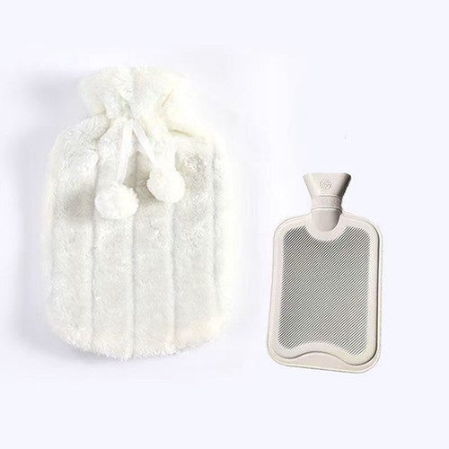 Hot Water Bottle With Cover Luxury Soft Fluffy 2L High Quality Rubber Fur Gift - Picture 3 of 25