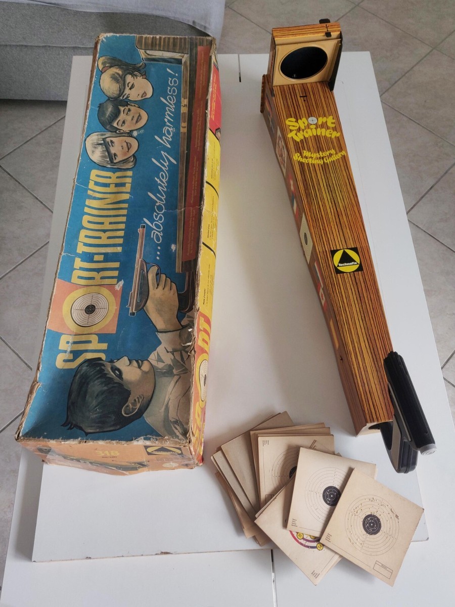 Jeu De Tir En Tôle Lithographiée Technofix Sport Trainer, Avec Boîte D'origine, Occasion