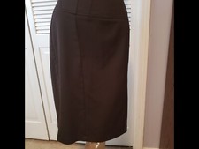 342a Womens Black Pencil Straight Stretch Career Classic Skirt Business Church