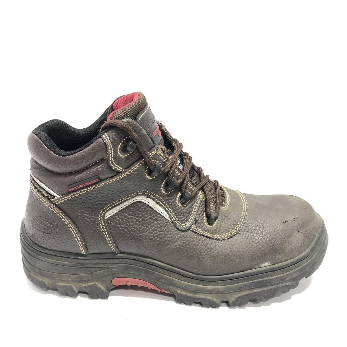 NEW SKECHERS men\'s burgin sosder work boot in brown Amazon.com | Skechers Work Burgin - Sosder - Shoes for Men  main image 3