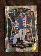 2021 Select Anderson Tejeda /25 Cracked Ice Atomic Prizm Rookie Card 163 Rangers