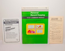 Vtg Texas Instruments Manual Guide Reference Lot TI-99 Command Module UM1381 80s