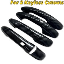 Carbon Fiber Print Door 2 Keyless Cut Handle Cover Fits 16-19 C292 GLE450 coupe