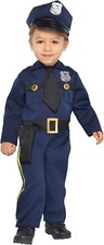 NEW Infant Child Cop Recruit POLICE Costume Halloween 0-6 Months Officer Baby