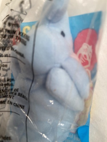 Raro Ty Teenie McDonalds' Beanie Baby Peanut The Elephant Light - Foto 6 di 6