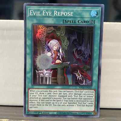 evil eye cards yugioh 1ST EDITION EVIL EYE REPOSE 2020 MP20-EN241 (LP/MP) YUGIOH