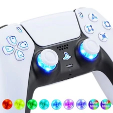 eXtremeRate 7 Colors Luminated Light Kit Buttons for PS5 Controller BDM-010 020