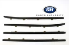 2014-2018 Silverado Sierra Crew Cab Front & Rear Window Moldings Black OEM GM