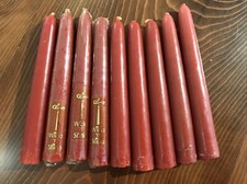 Vintage Wicks 'N' Sticks Taper Candles Rust 6" Made In USA