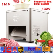 160KG  Electric Meat Cutting Cutter Machine Slicer Dicer+3.5mm Blade Commercial