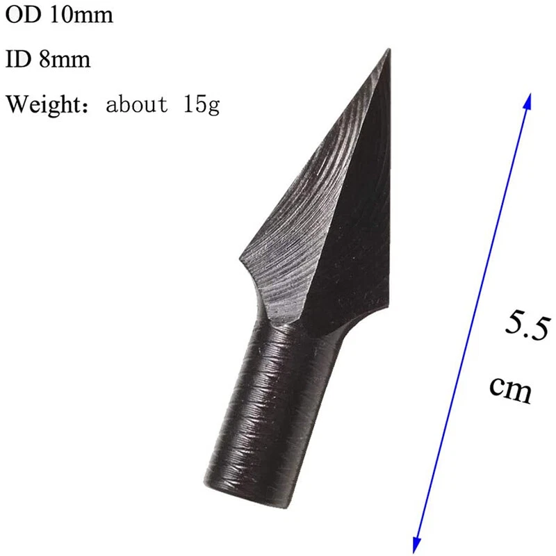 Archery Broadheads Arrowheads Traditional Tips Metal Points Bow Arrow Hunting - Image 2 of 4