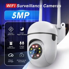 5MP PTZ WIFI Home Security Camera Wireless PTZ Color Night Vision 2-Way Audio
